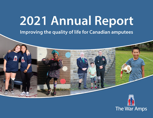 The cover of the 2021 annual report that links to the online version.