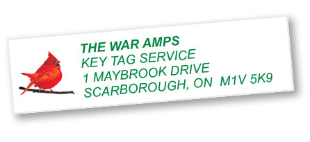 War Amps Address Label
